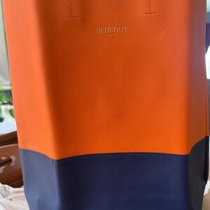 Orange and Blue women’s tote bag